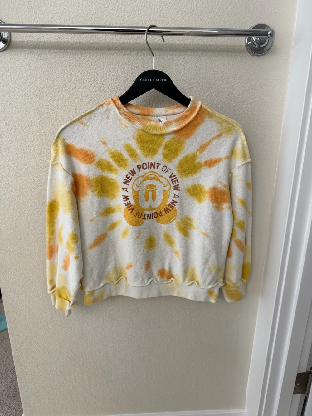 Disney Yellow & Orange Tie-Dye Graphic Sweatshirt